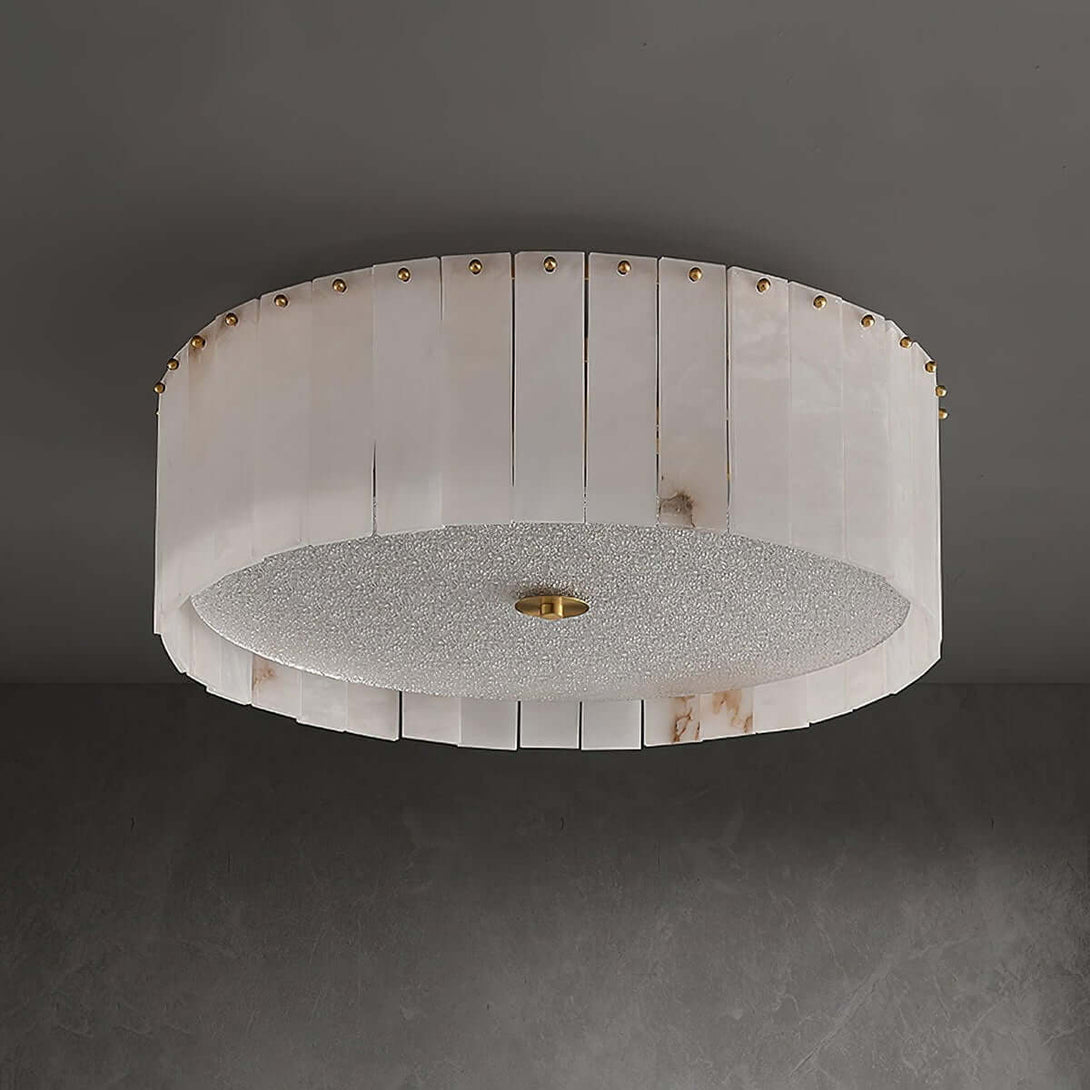 Velura Ceiling Light | Alabaster Flush Mount for Bedrooms & More