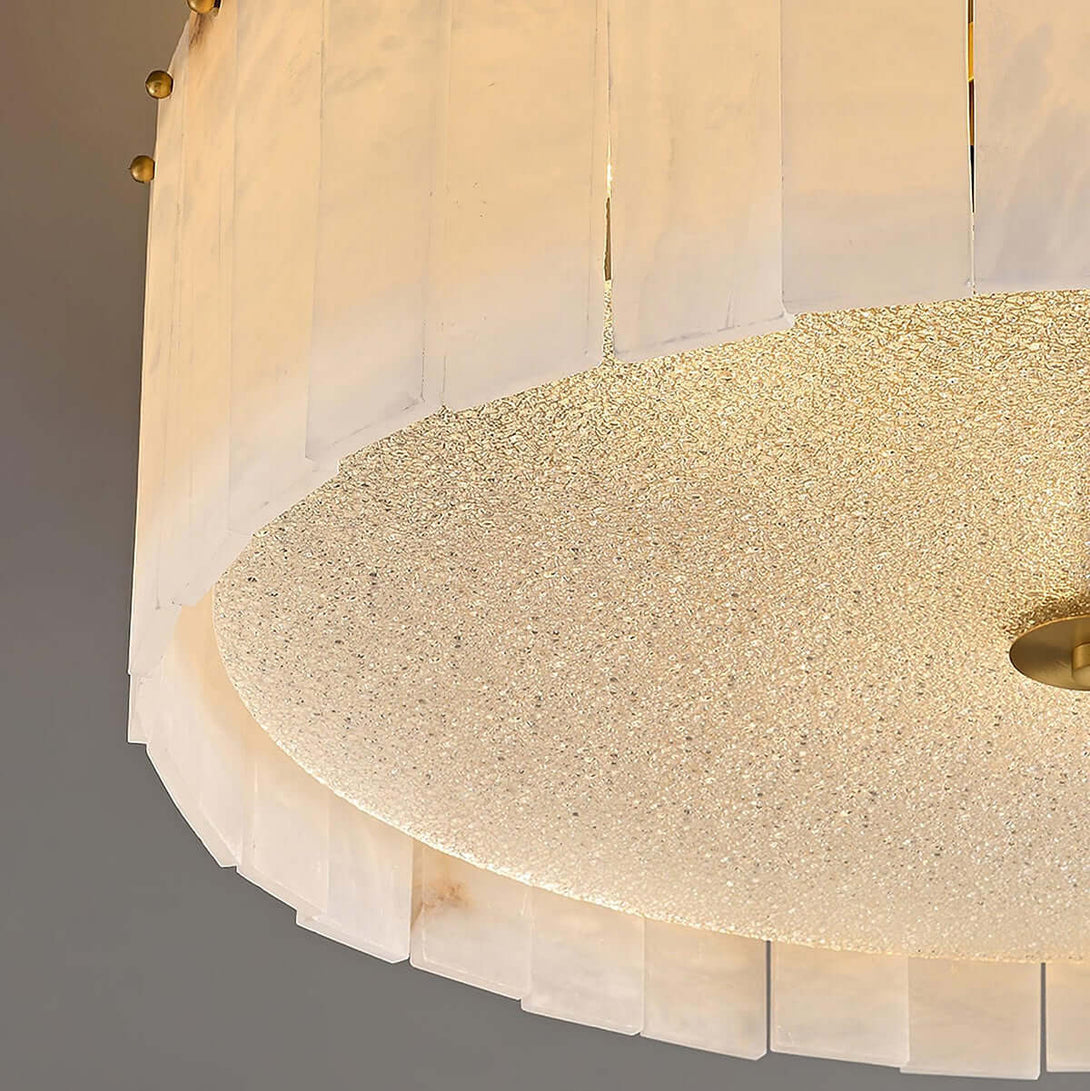 Velura Ceiling Light | Alabaster Flush Mount for Bedrooms & More