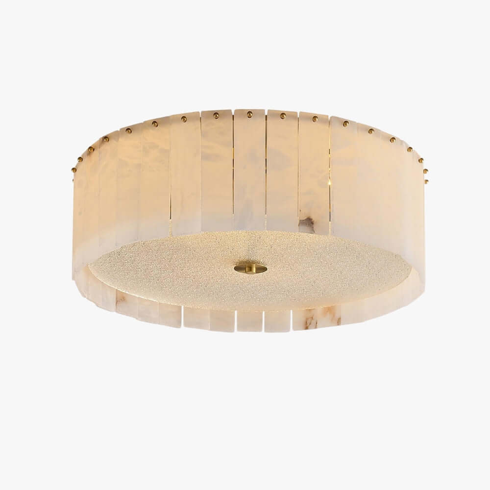 Velura Ceiling Light | Alabaster Flush Mount for Bedrooms & More