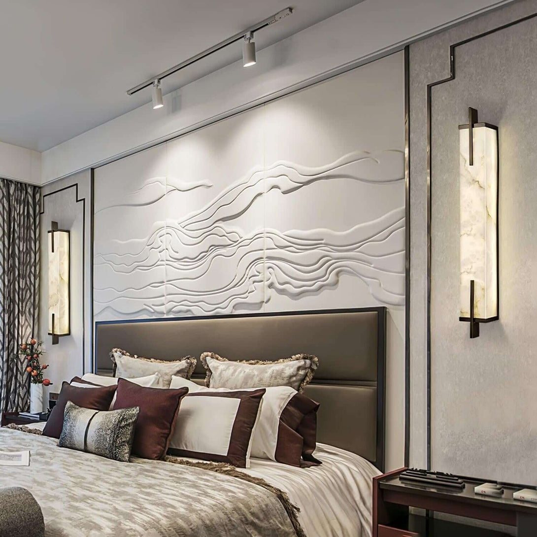 Veyor Alabaster Wall Sconce – Bedside Wall Lights Indoor