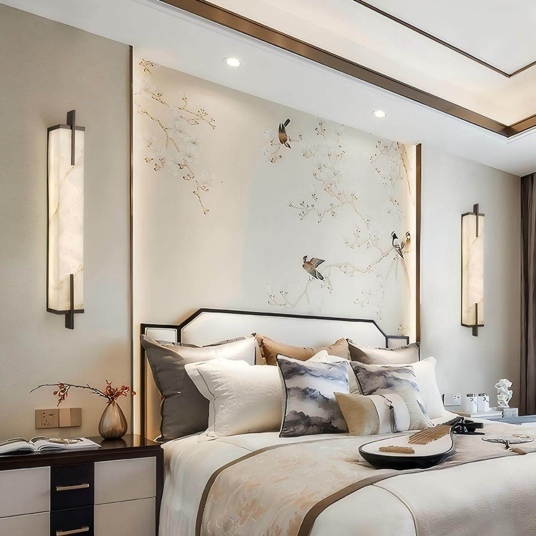 Veyor Alabaster Wall Sconce – Bedside Wall Lights Indoor