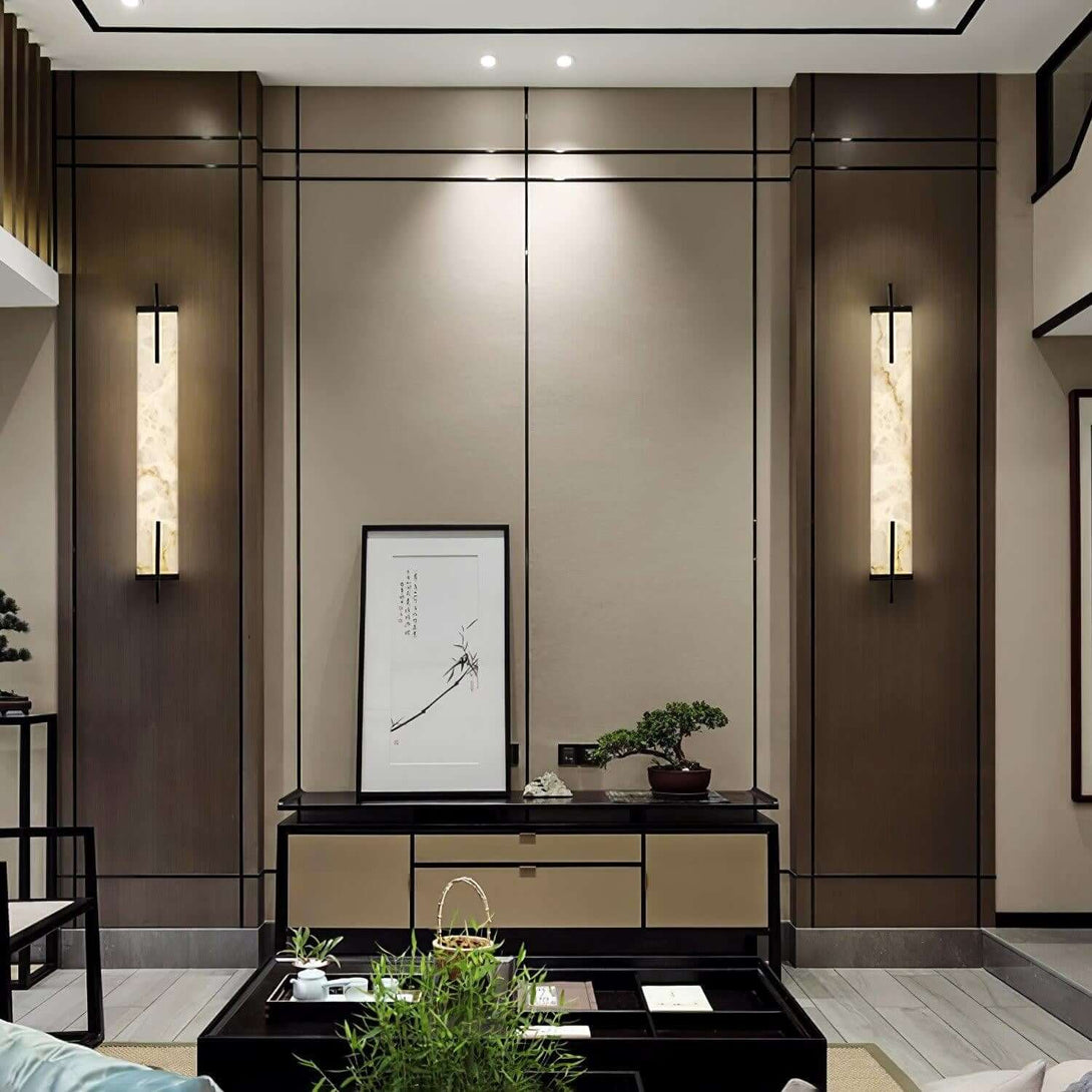 Veyor Alabaster Wall Sconce – Bedside Wall Lights Indoor