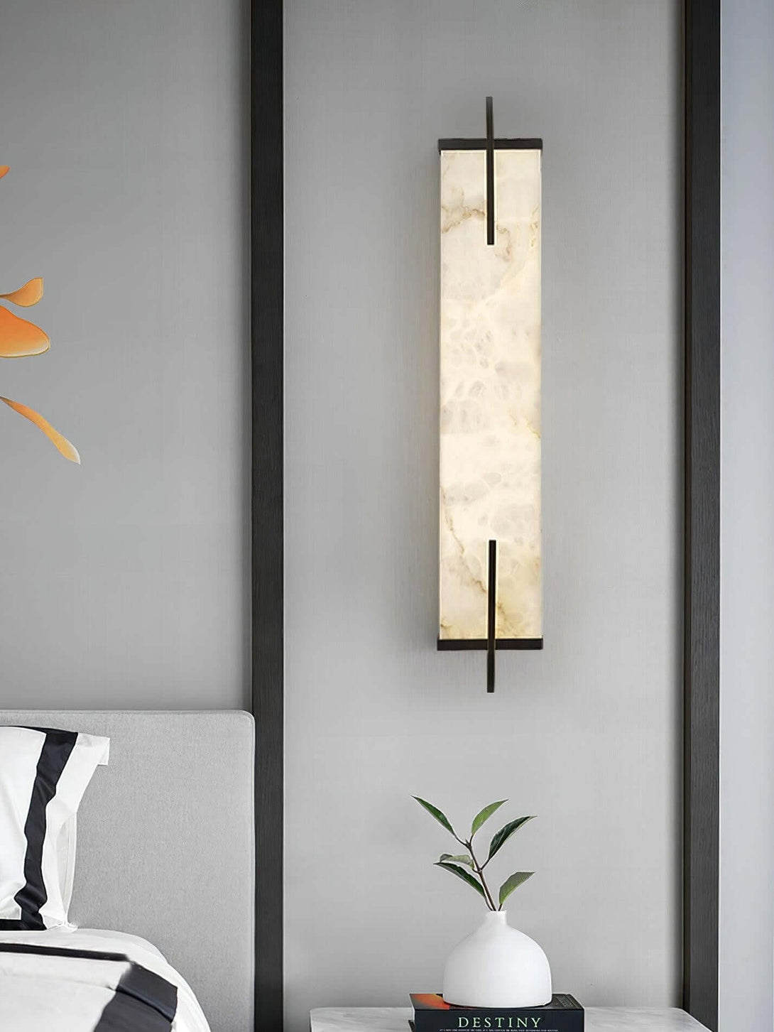 Veyor Alabaster Wall Sconce – Bedside Wall Lights Indoor