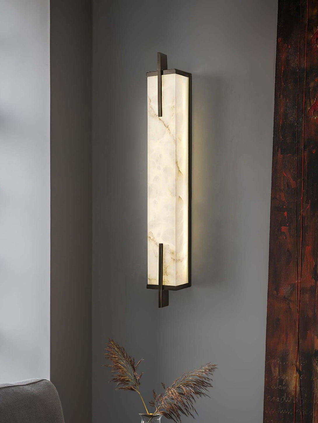 Veyor Alabaster Wall Sconce – Bedside Wall Lights Indoor