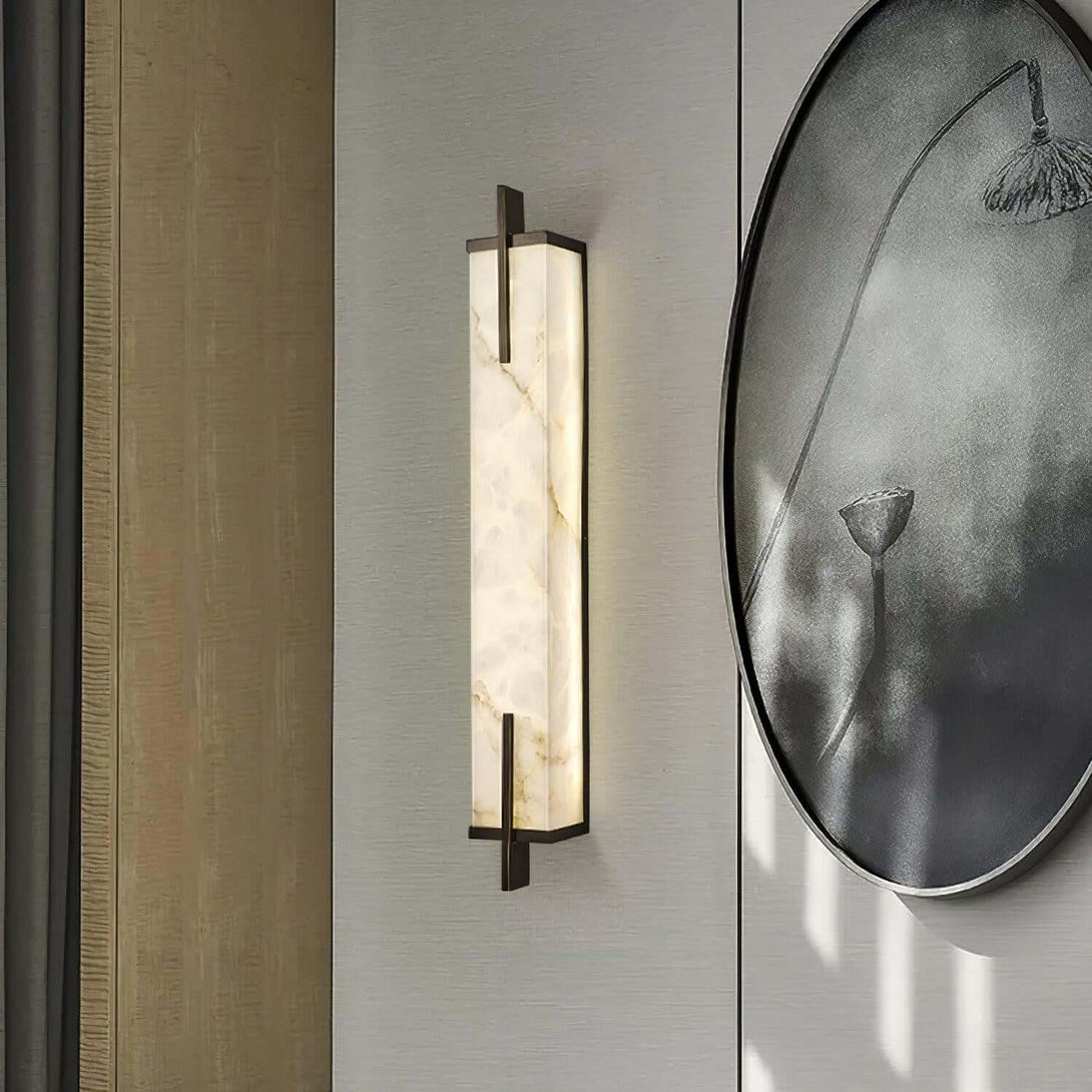 Veyor Alabaster Wall Sconce – Bedside Wall Lights Indoor