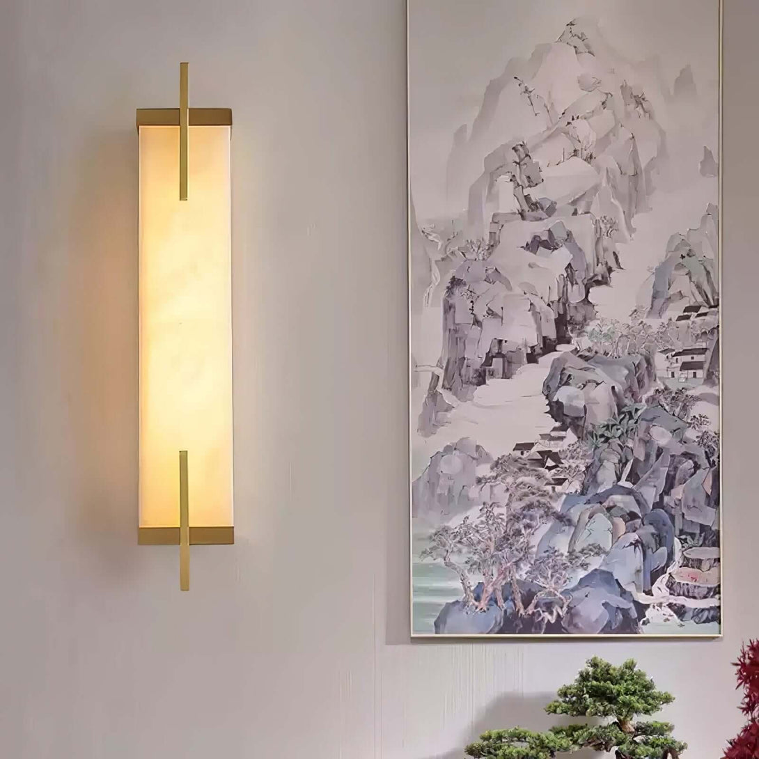 Veyor Alabaster Wall Sconce – Bedside Wall Lights Indoor