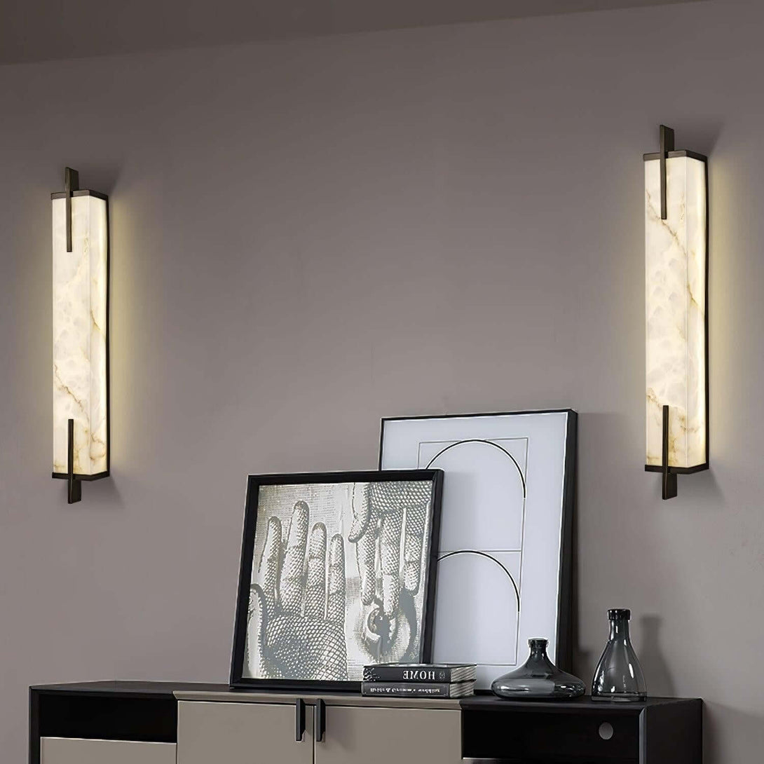 Veyor Alabaster Wall Sconce – Bedside Wall Lights Indoor