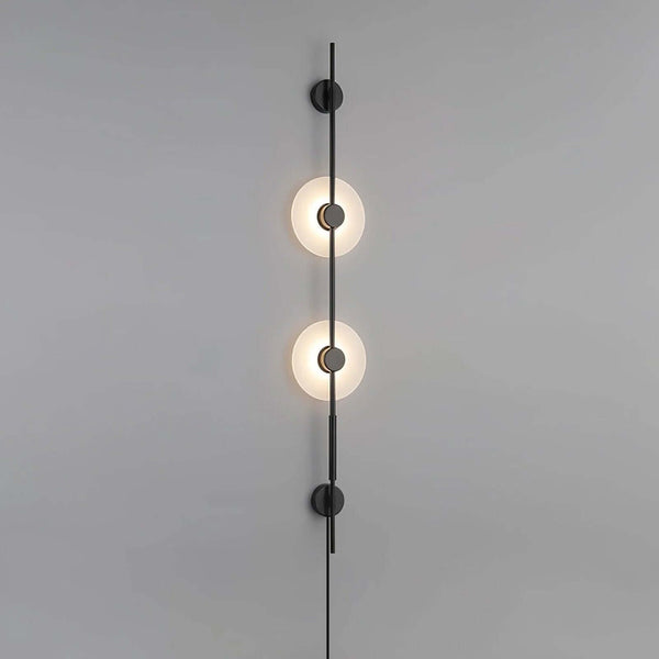 Vilun Plug Wall Sconce – Alabaster Scope, Minimalist Wall Scope