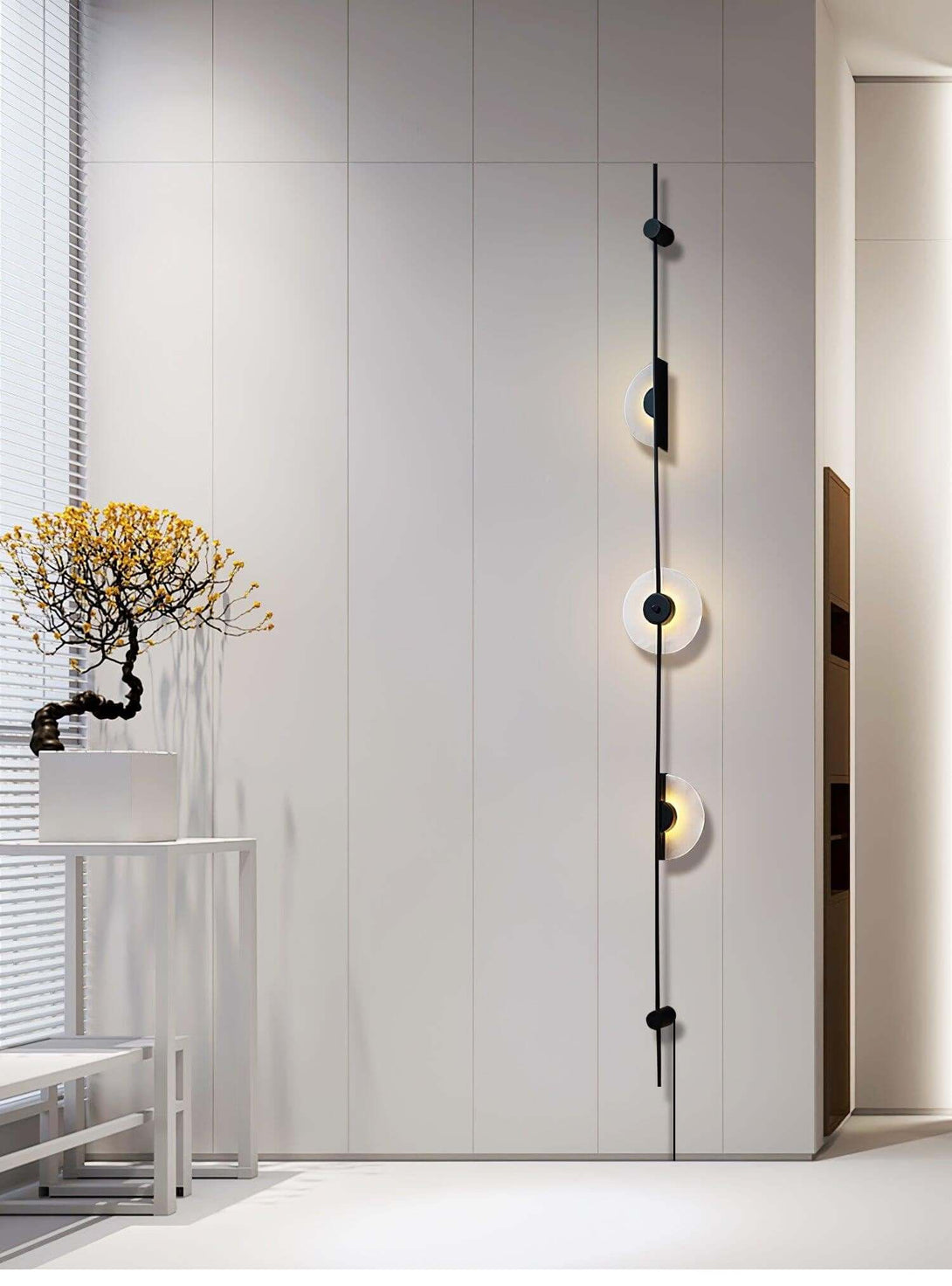 Vilun Plug Wall Sconce – Alabaster Scope, Minimalist Wall Scope