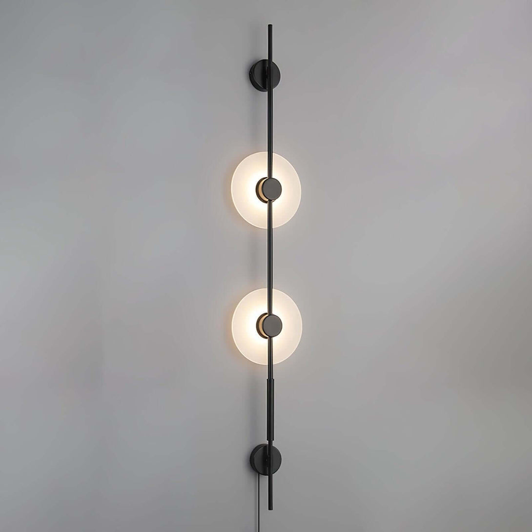 Vilun Plug Wall Sconce – Alabaster Scope, Minimalist Wall Scope