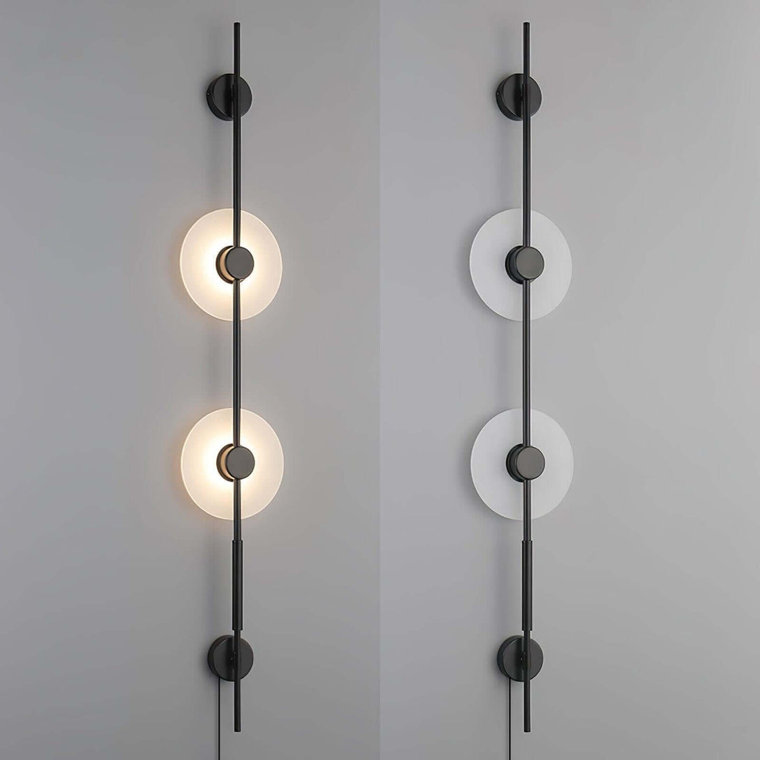 Vilun Plug Wall Sconce – Alabaster Scope, Minimalist Wall Scope