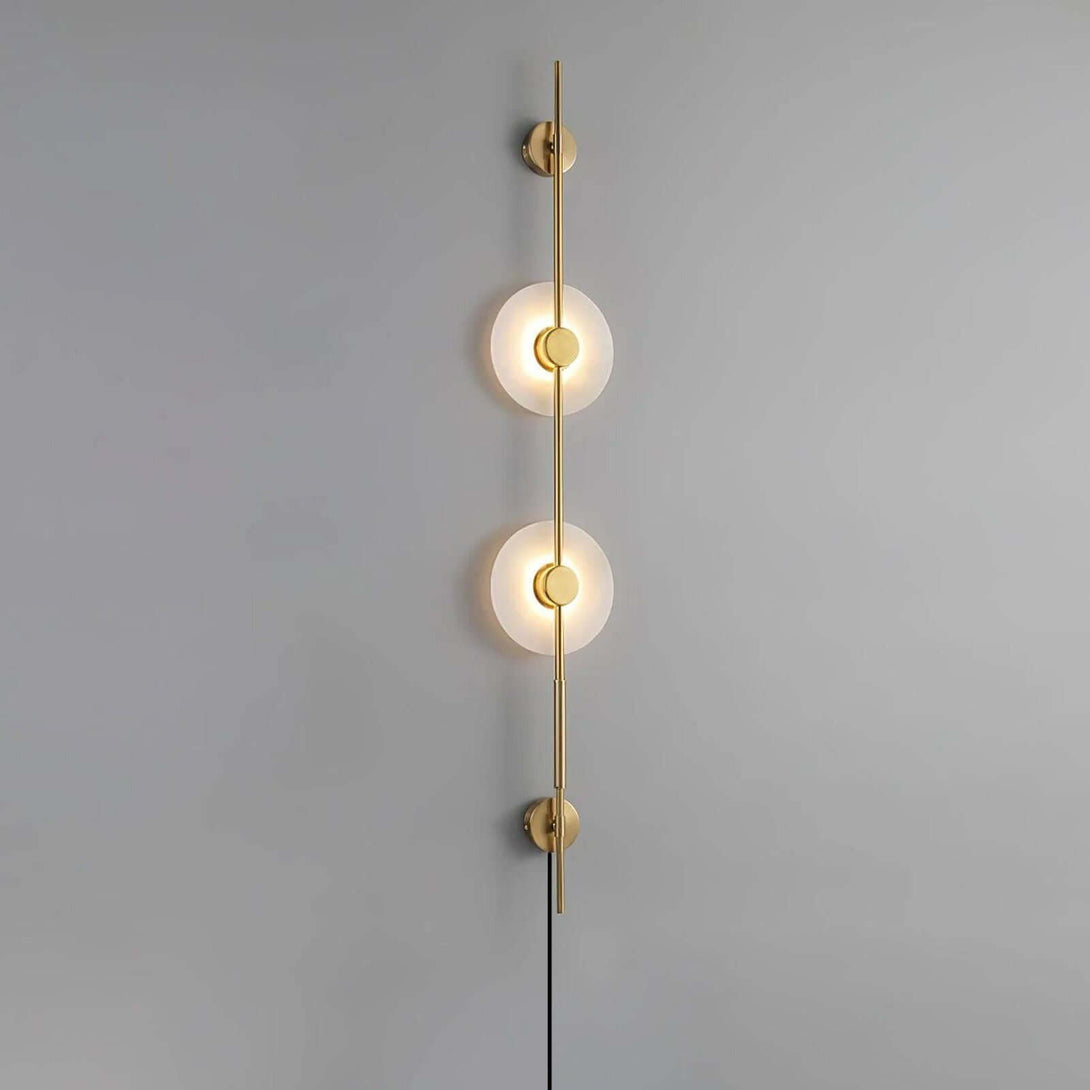 Vilun Plug Wall Sconce – Alabaster Scope, Minimalist Wall Scope