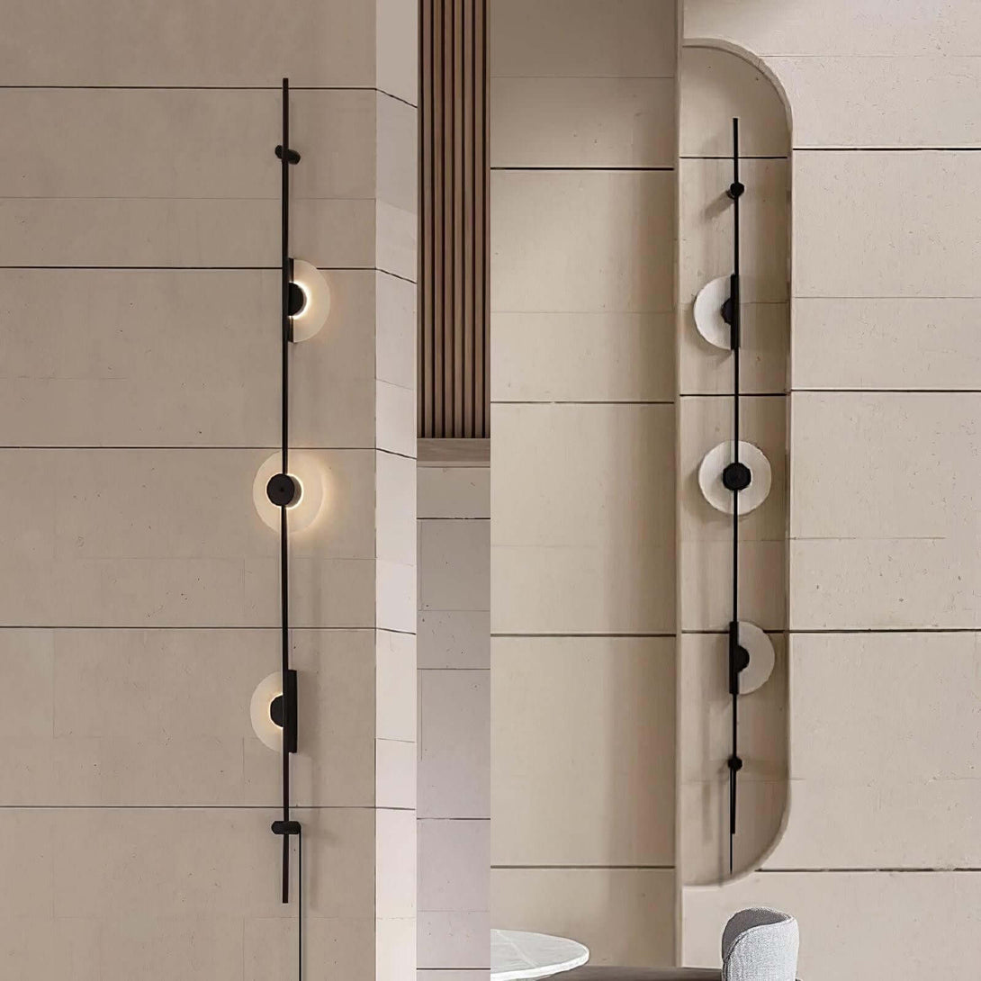 Vilun Plug Wall Sconce – Alabaster Scope, Minimalist Wall Scope