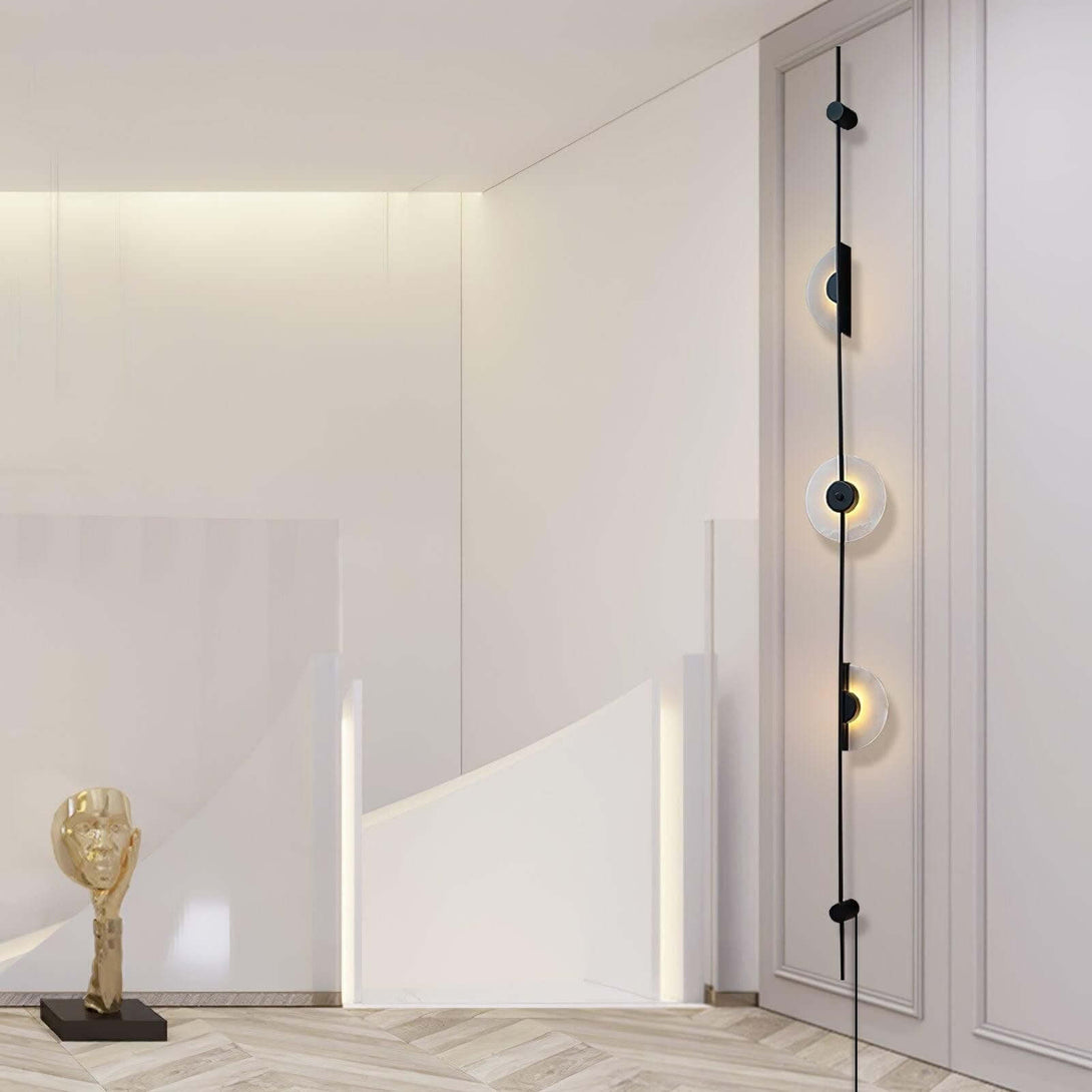 Vilun Plug Wall Sconce – Alabaster Scope, Minimalist Wall Scope