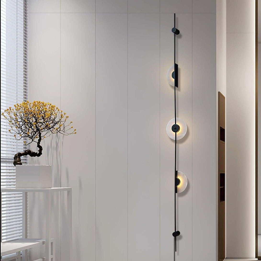 Vilun Plug Wall Sconce – Alabaster Scope, Minimalist Wall Scope