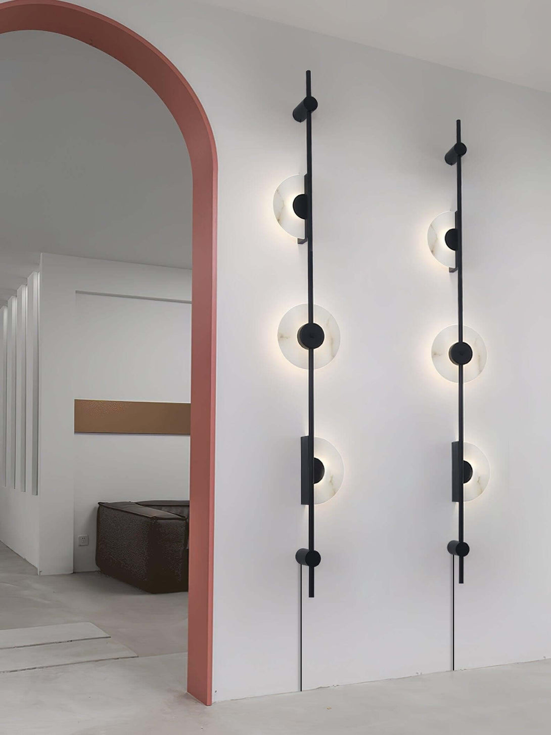 Vilun Plug Wall Sconce – Alabaster Scope, Minimalist Wall Scope