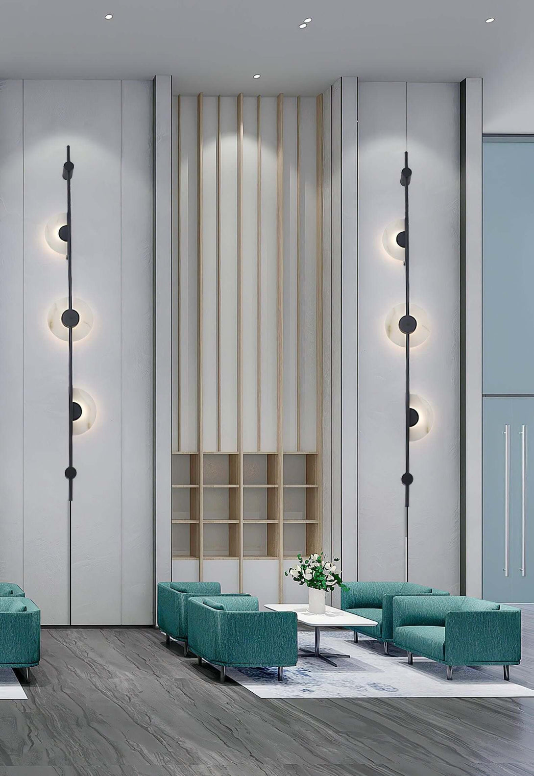 Vilun Plug Wall Sconce – Alabaster Scope, Minimalist Wall Scope