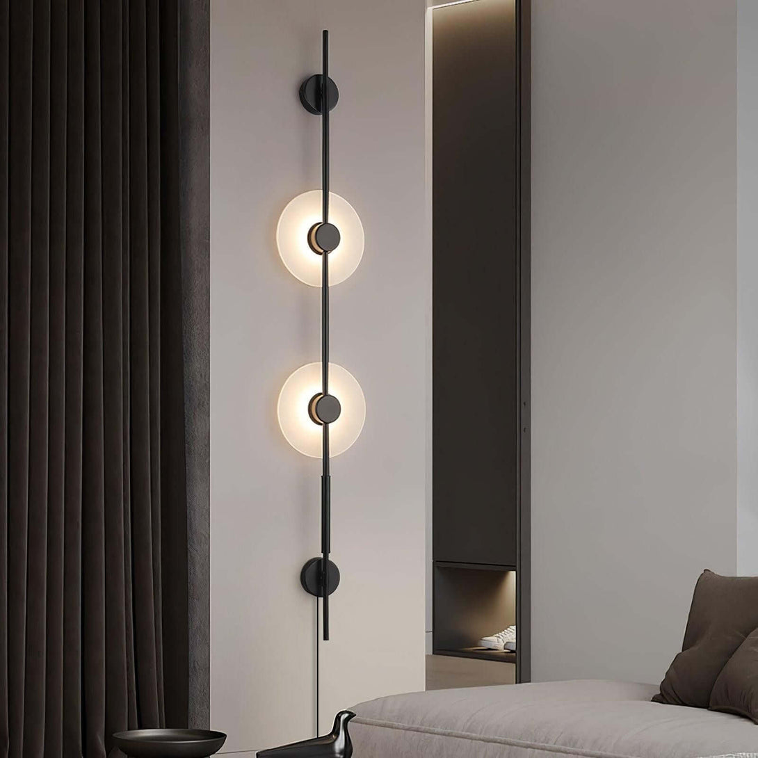 Vilun Plug Wall Sconce – Alabaster Scope, Minimalist Wall Scope