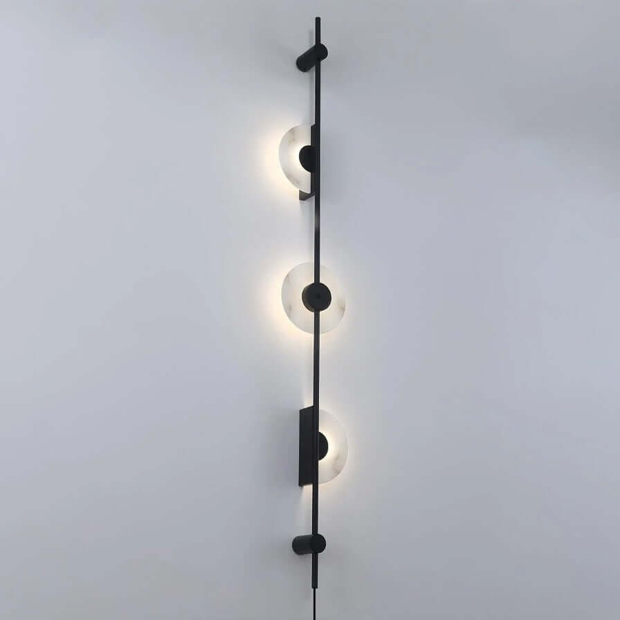 Vilun Plug Wall Sconce – Alabaster Scope, Minimalist Wall Scope