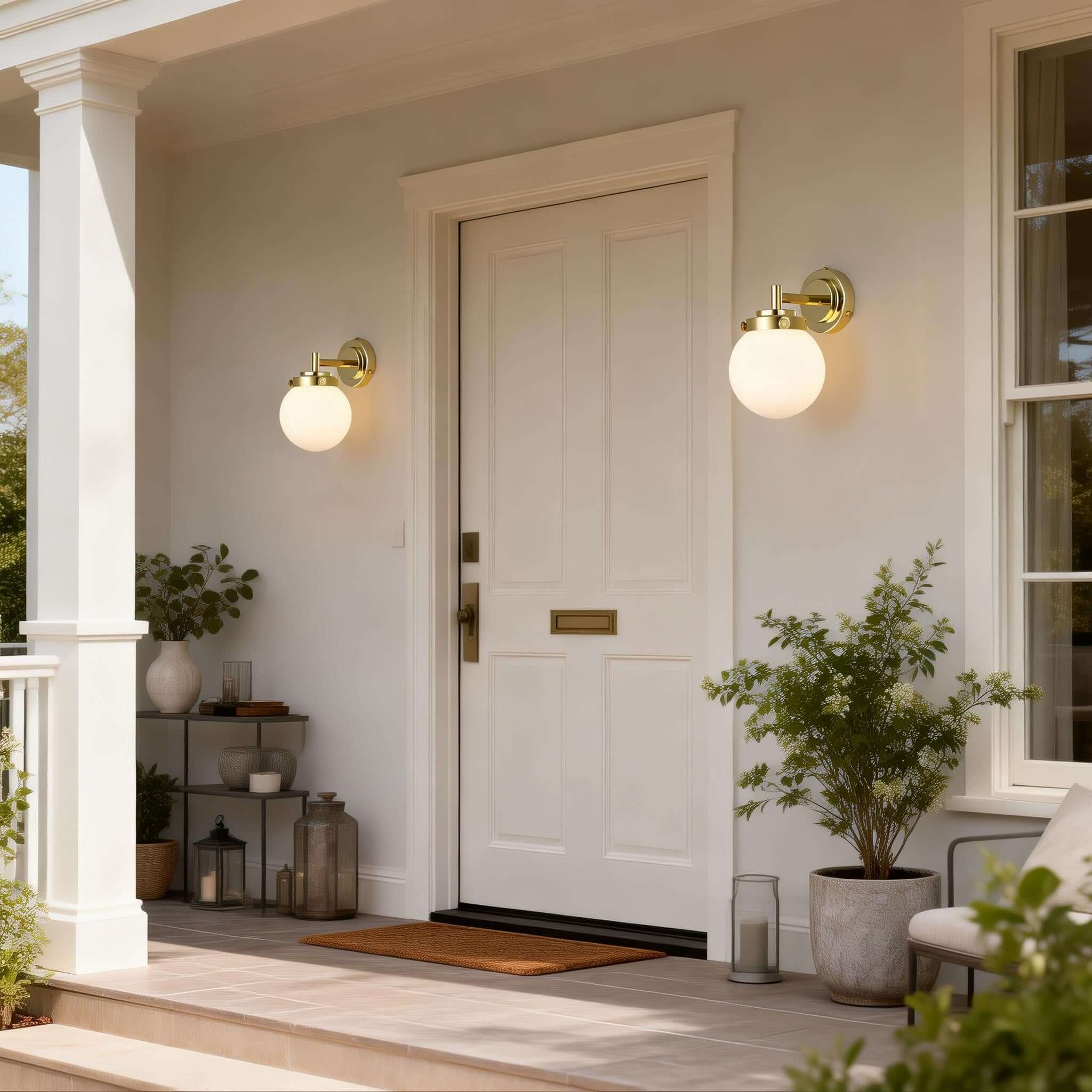 Vorexa Wall Lamp – Modern Milk Glass Sconce for Hallways | Rossolighting