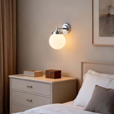 Vorexa Wall Lamp – Modern Milk Glass Sconce for Hallways | Rossolighting