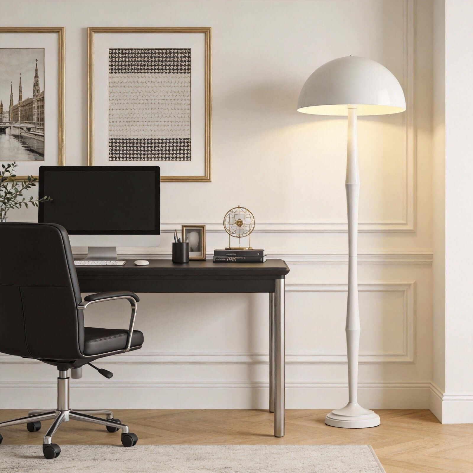 Xavira Floor Lamp – Modern White Standing Light for Living Room | Rossolighting