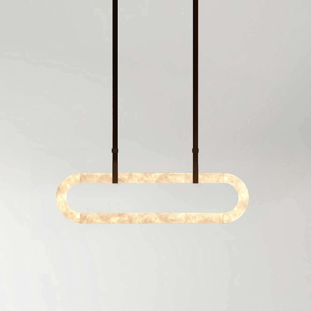 Zalonix Chandelier – Alabaster Retro Chandelier for Dining Room