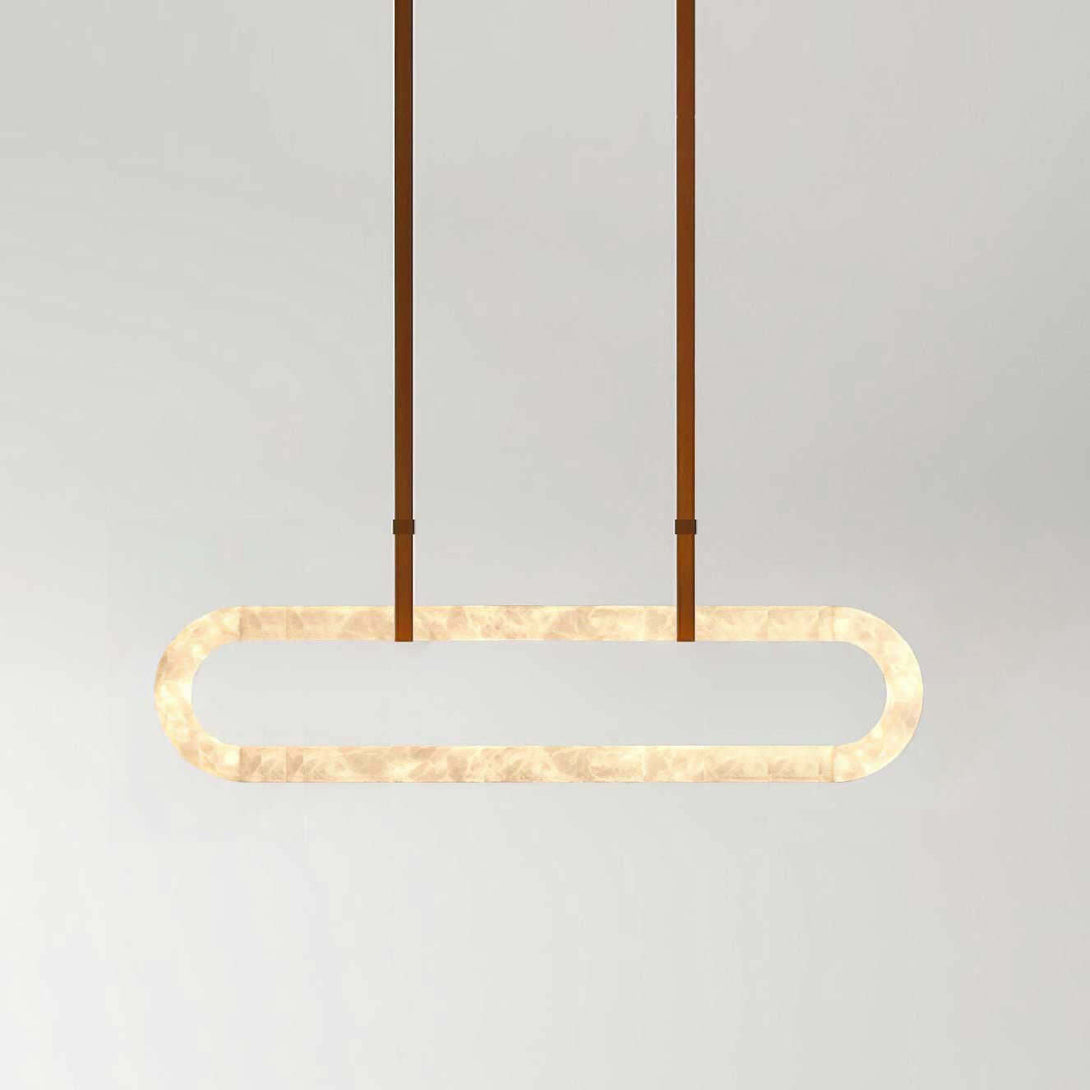Zalonix Chandelier – Alabaster Retro Chandelier for Dining Room
