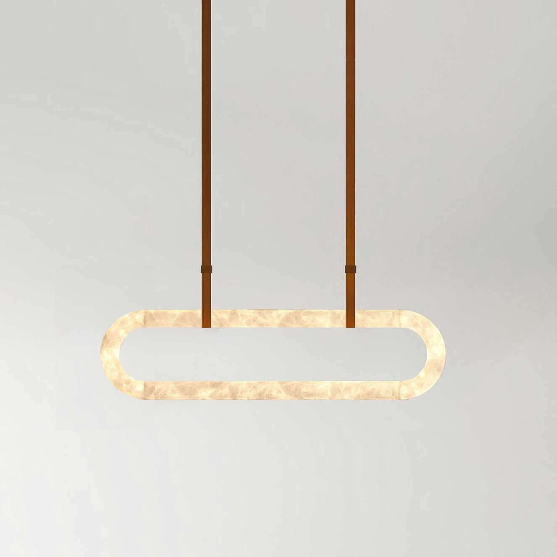 Zalonix Chandelier – Alabaster Retro Chandelier for Dining Room