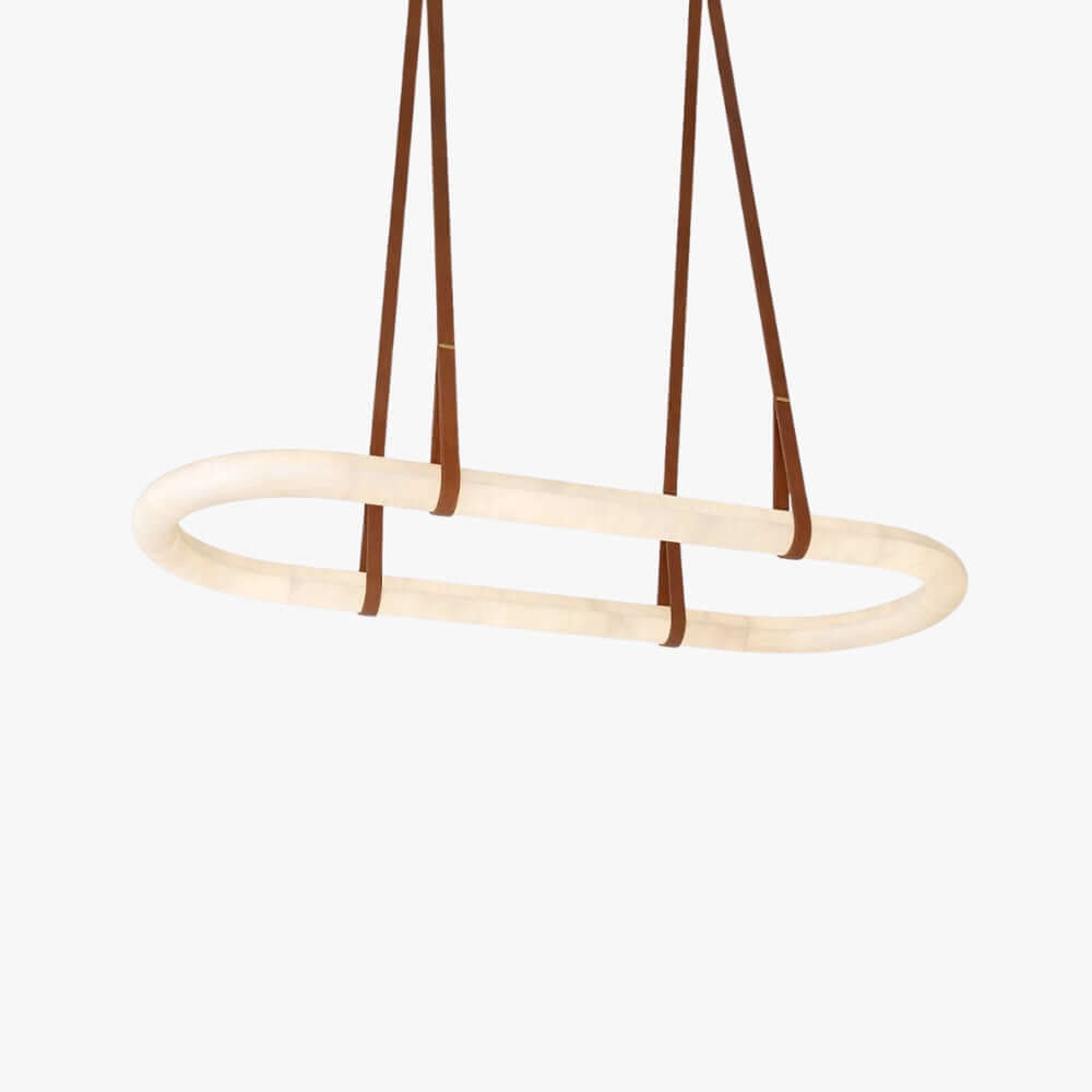 Zalonix Chandelier – Alabaster Retro Chandelier for Dining Room