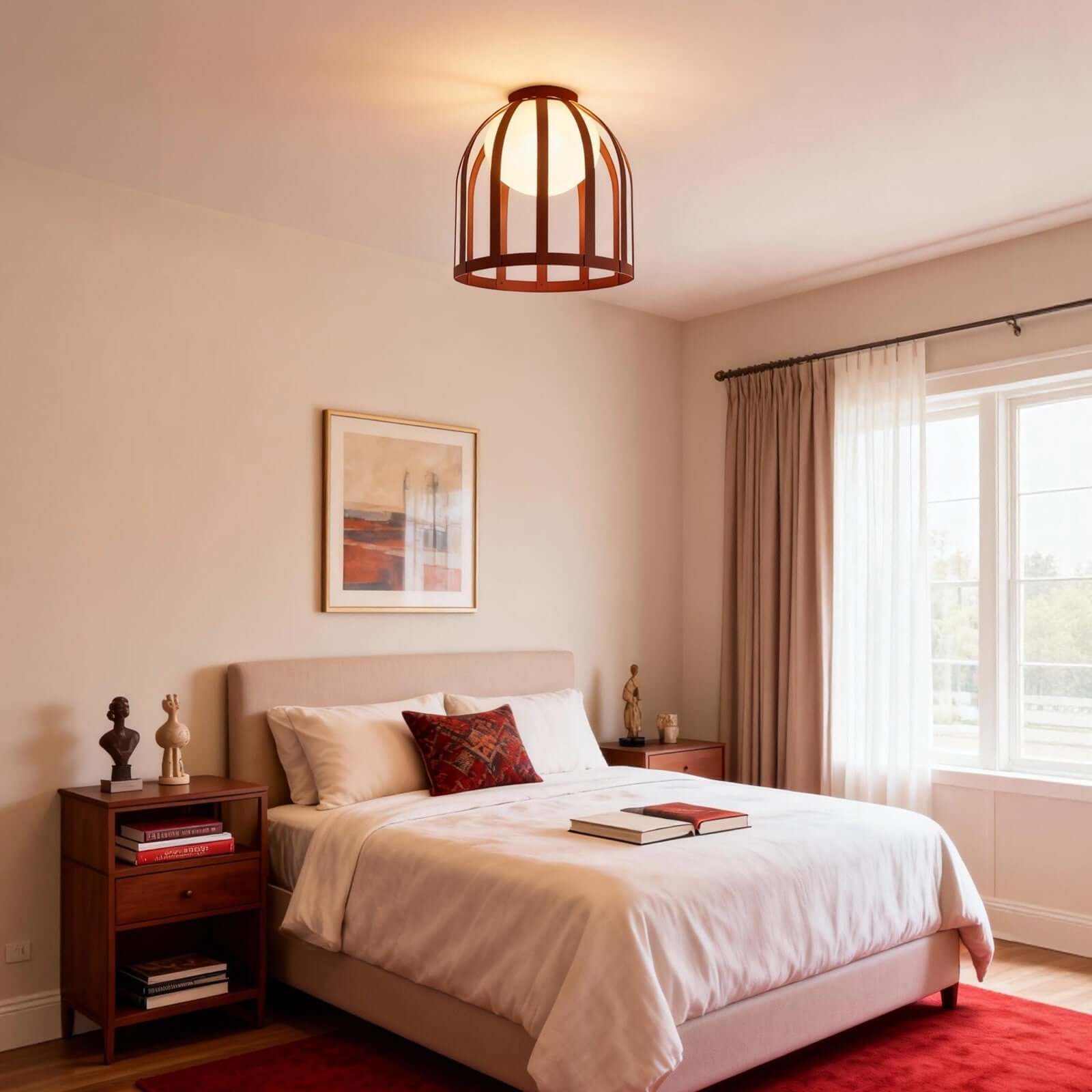 Zaneko Ceiling Lamp – Mid-Century Bedroom Ceiling Lights Embedded | Rossolighting