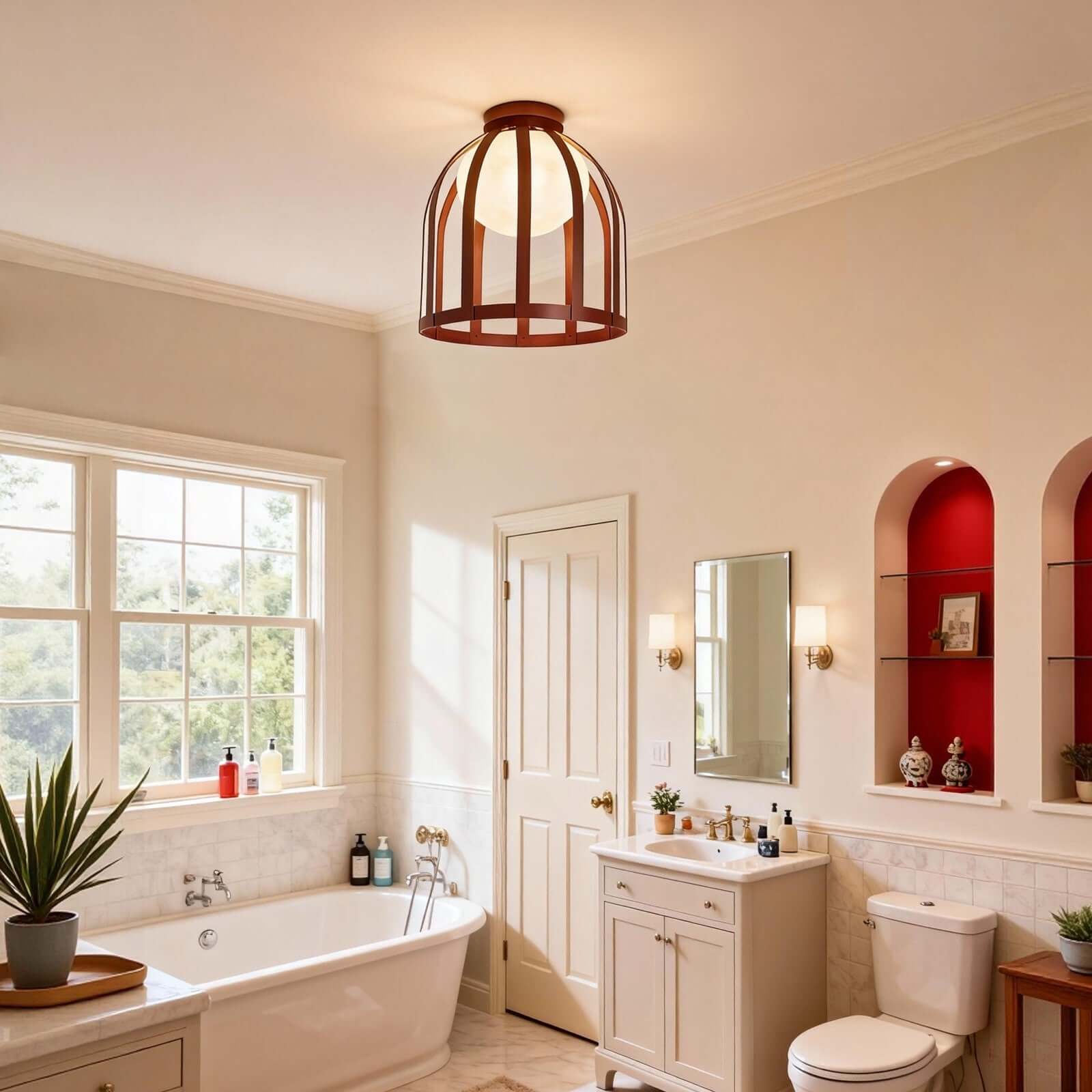 Zaneko Ceiling Lamp – Mid-Century Bedroom Ceiling Lights Embedded | Rossolighting