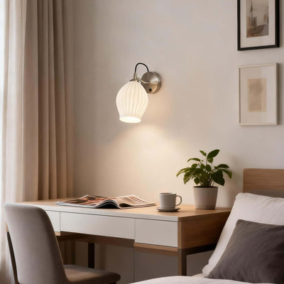 Zavira Wall Lamp – Ceramic Wall Sconce with Switch Design | Rossolighting