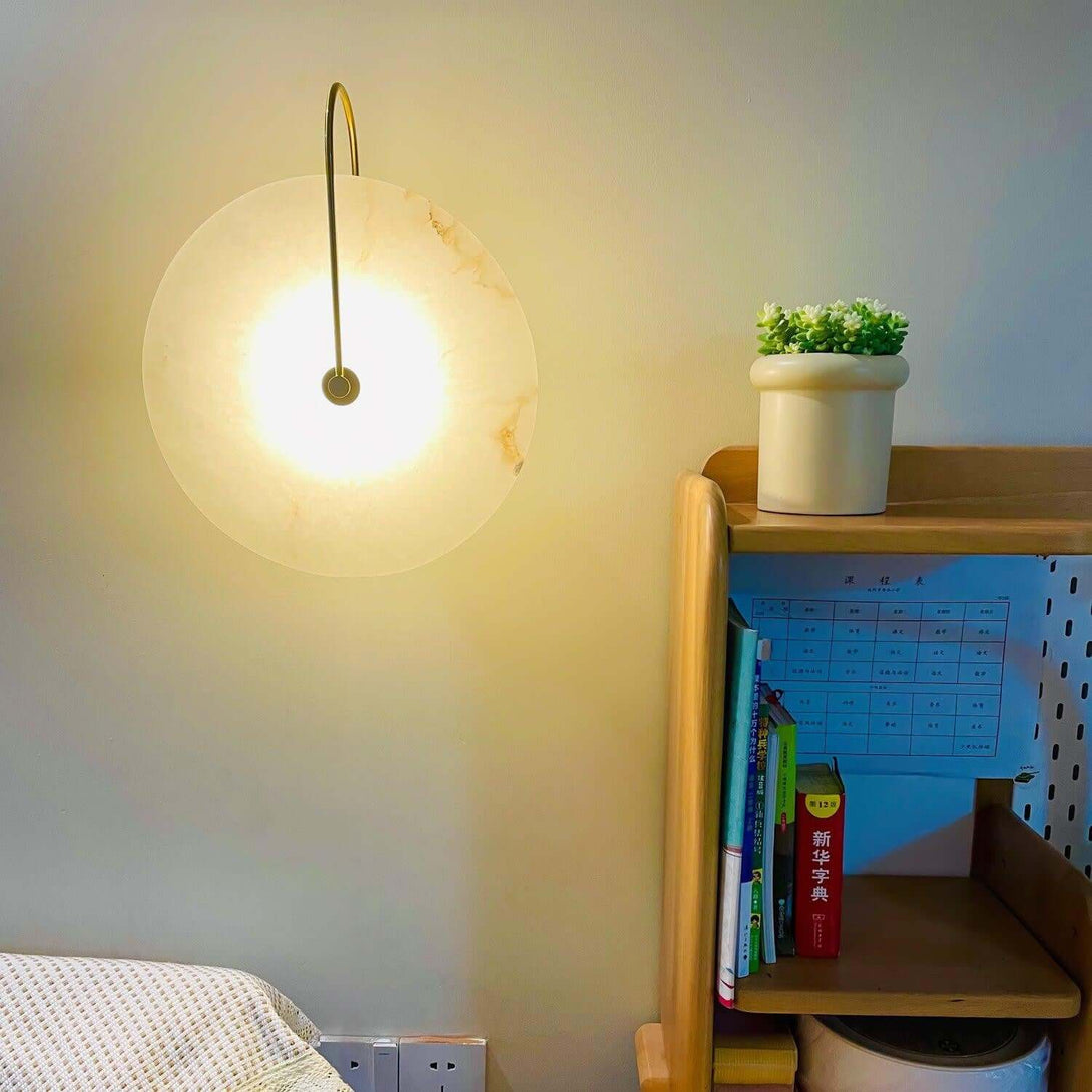 Zayro Wall Sconce – Alabaster Wall Sconce Bedside Lights
