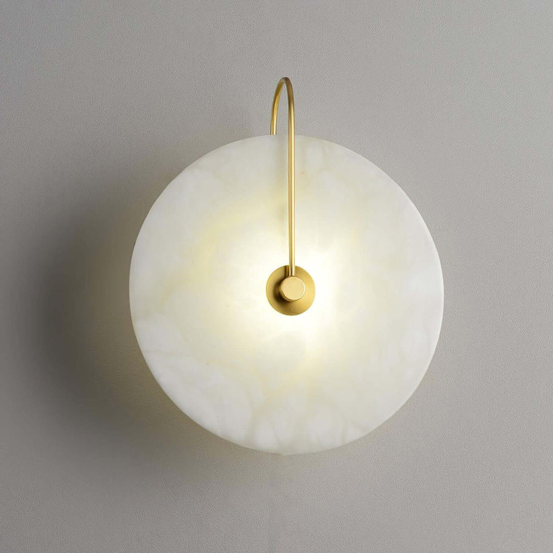 Zayro Wall Sconce – Alabaster Wall Sconce Bedside Lights