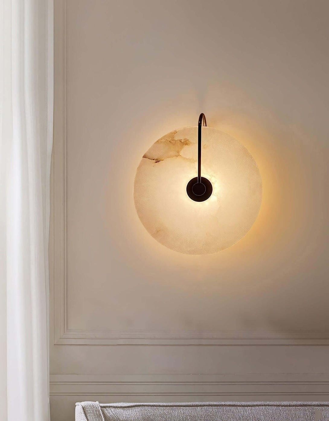 Zayro Wall Sconce – Alabaster Wall Sconce Bedside Lights