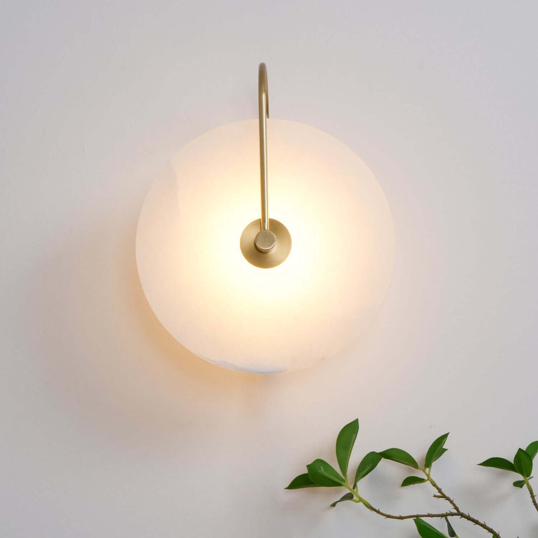 Zayro Wall Sconce – Alabaster Wall Sconce Bedside Lights