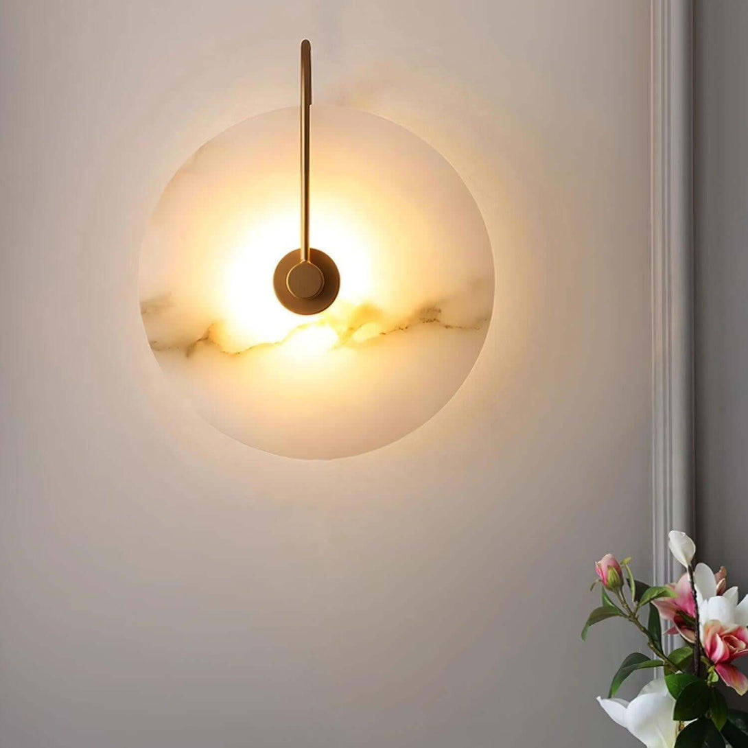 Zayro Wall Sconce – Alabaster Wall Sconce Bedside Lights