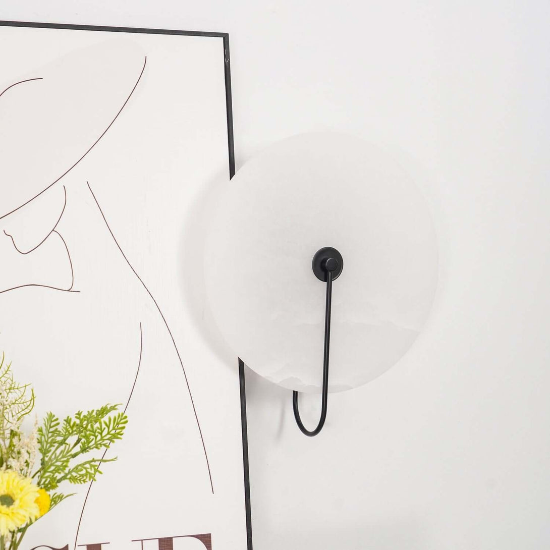Zayro Wall Sconce – Alabaster Wall Sconce Bedside Lights