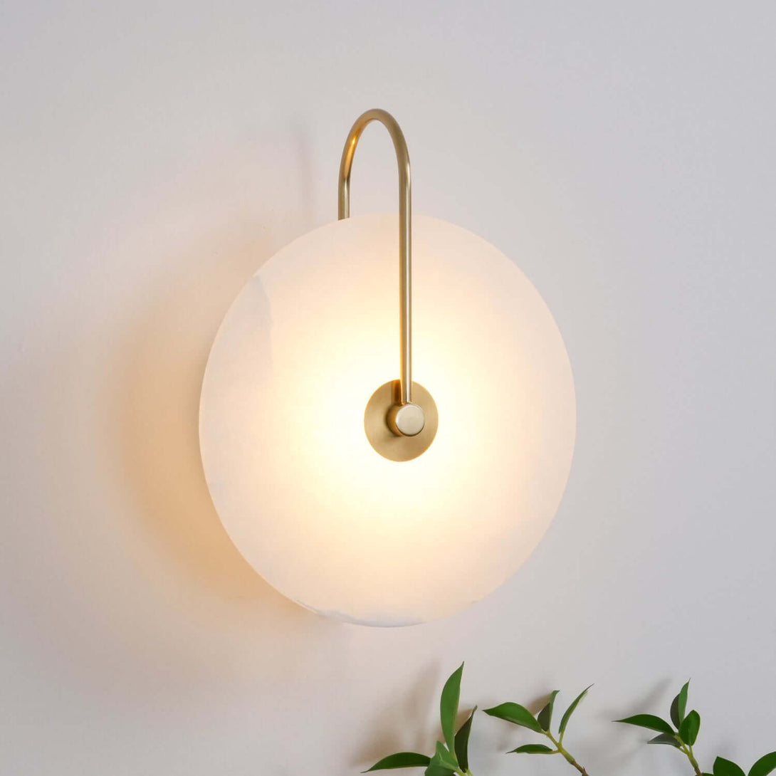Zayro Wall Sconce – Alabaster Wall Sconce Bedside Lights