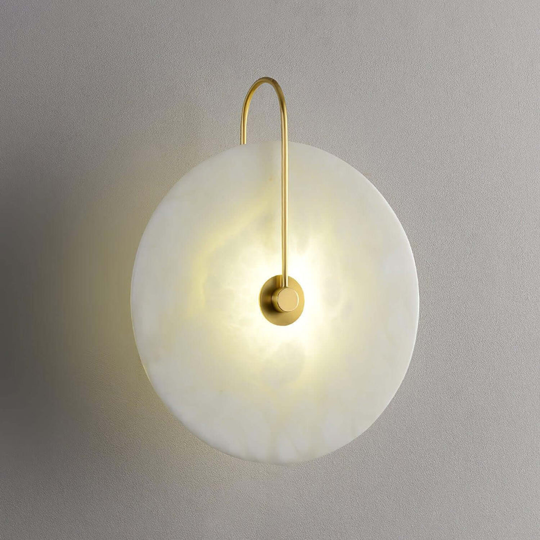 Zayro Wall Sconce – Alabaster Wall Sconce Bedside Lights