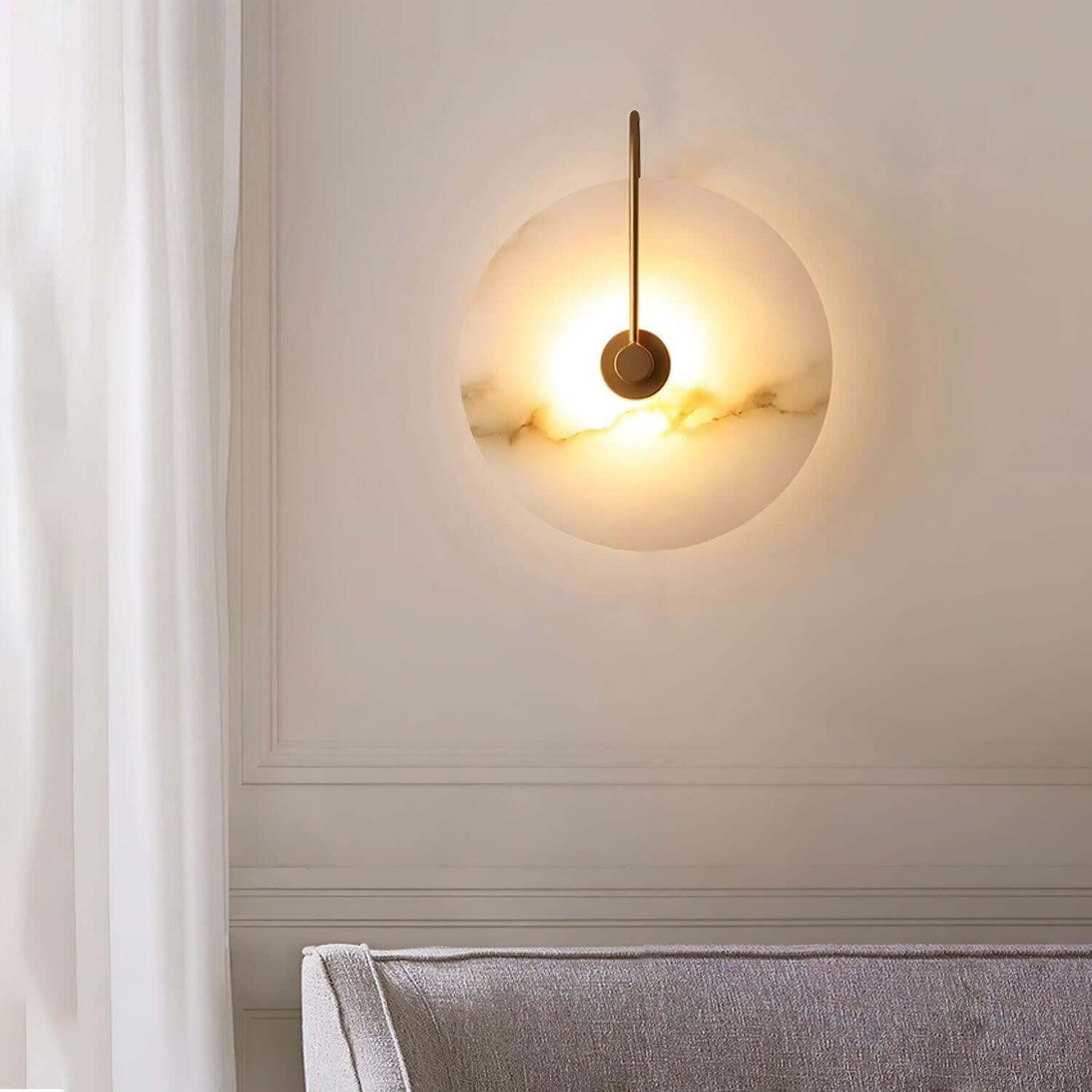 Zayro Wall Sconce – Alabaster Wall Sconce Bedside Lights