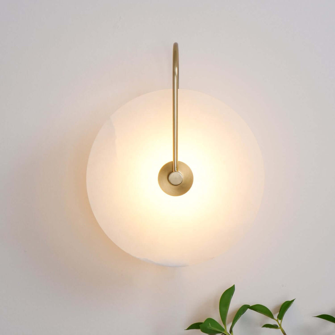 Zayro Wall Sconce – Alabaster Wall Sconce Bedside Lights