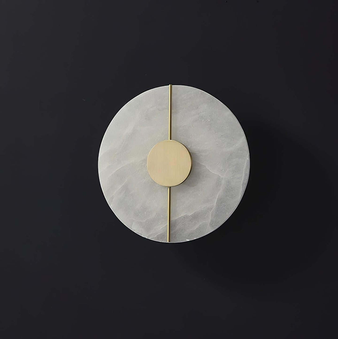Zaytro Wall Sconce – Alabaster Wall Sconce, Modern Brass Style
