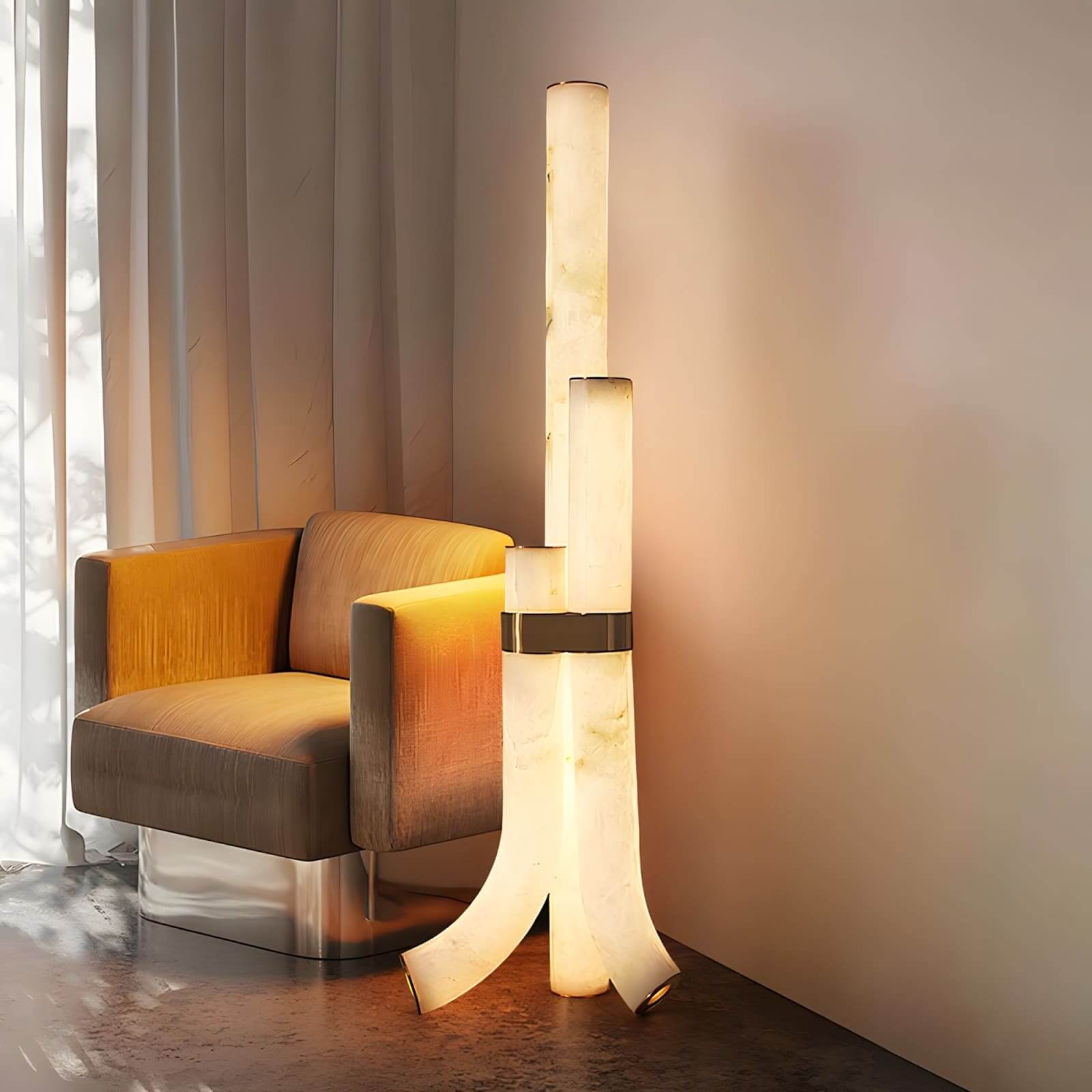 Zyphor Floor Lamp | Luxury Floor Lights for Living Rooms | Rossolighting