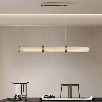 Zyxqlo Chandelier - Luxury Dining Area Alabaster Chandelier | Rossolighting