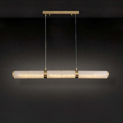 Zyxqlo Chandelier - Luxury Dining Area Alabaster Chandelier | Rossolighting