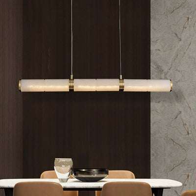 Zyxqlo Chandelier - Luxury Dining Area Alabaster Chandelier | Rossolighting