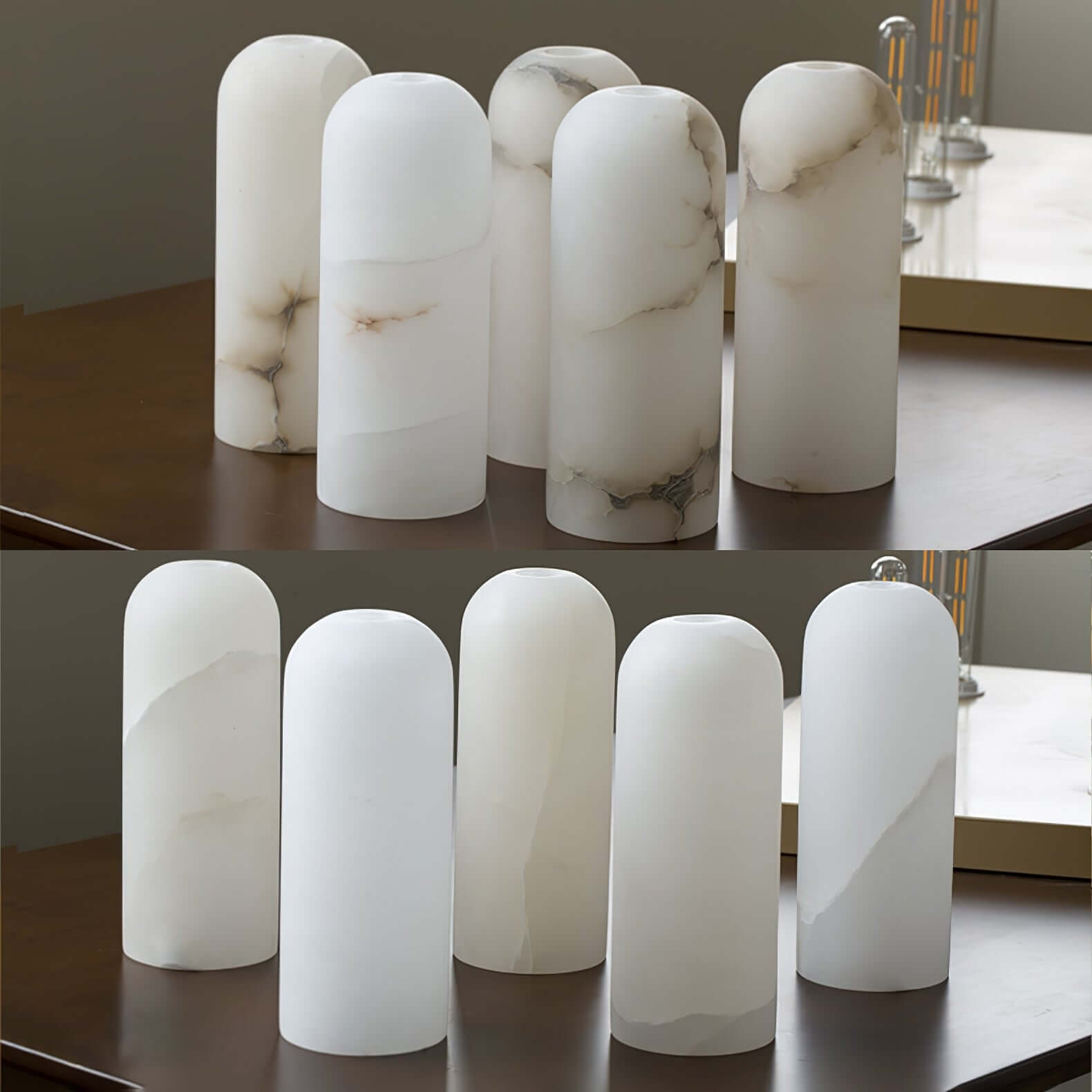 Zoryn Wall Sconce – Alabaster Wall Sconce Brass Light Fixture