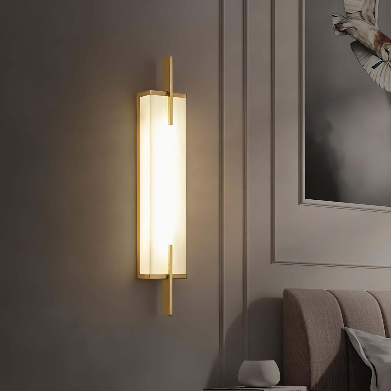 Veyor Alabaster Wall Sconce – Bedside Wall Lights Indoor